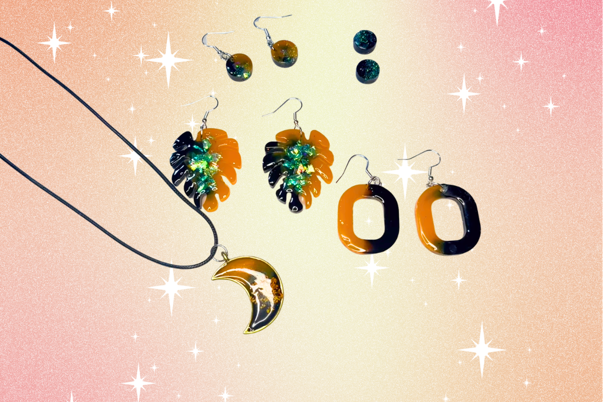 DIY UV resin jewelry using a beginner starter kit and alcohol inks