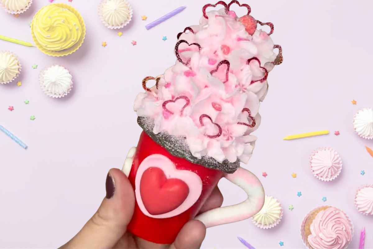 DIY Fake Hot Chocolate Decorations (Valentine Faux Dessert Craft with Spackle)