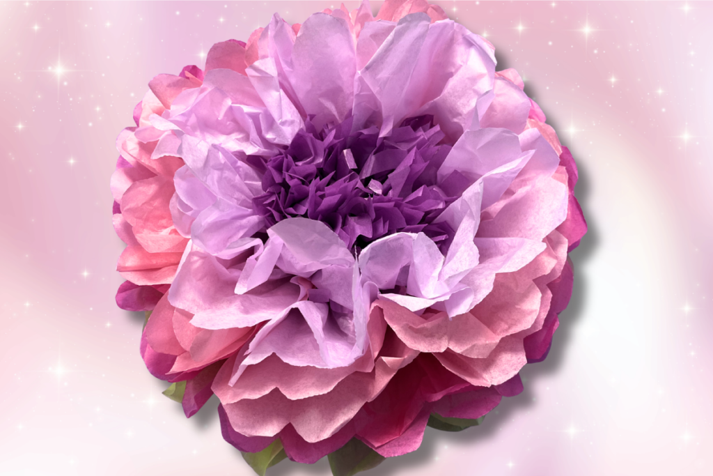 DIY tissue paper flowers for home decor